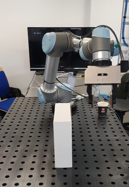 image of real robot following the generated path